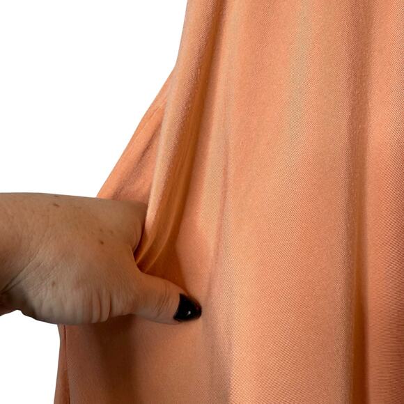 Athleta Santorini Midi Dress Cactus Peach size Medium - Picture 3 of 4